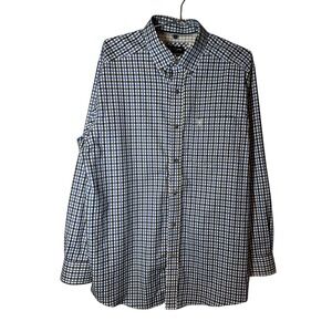 Ariat Pro Series Men's Long Sleeve Button Down Shirt Checkered Plaid Large‎